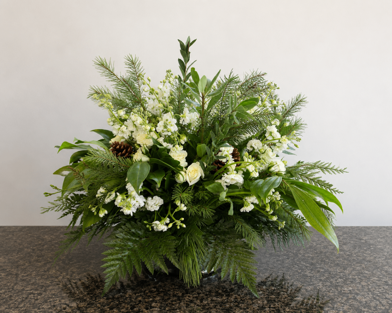 Holiday floral spray