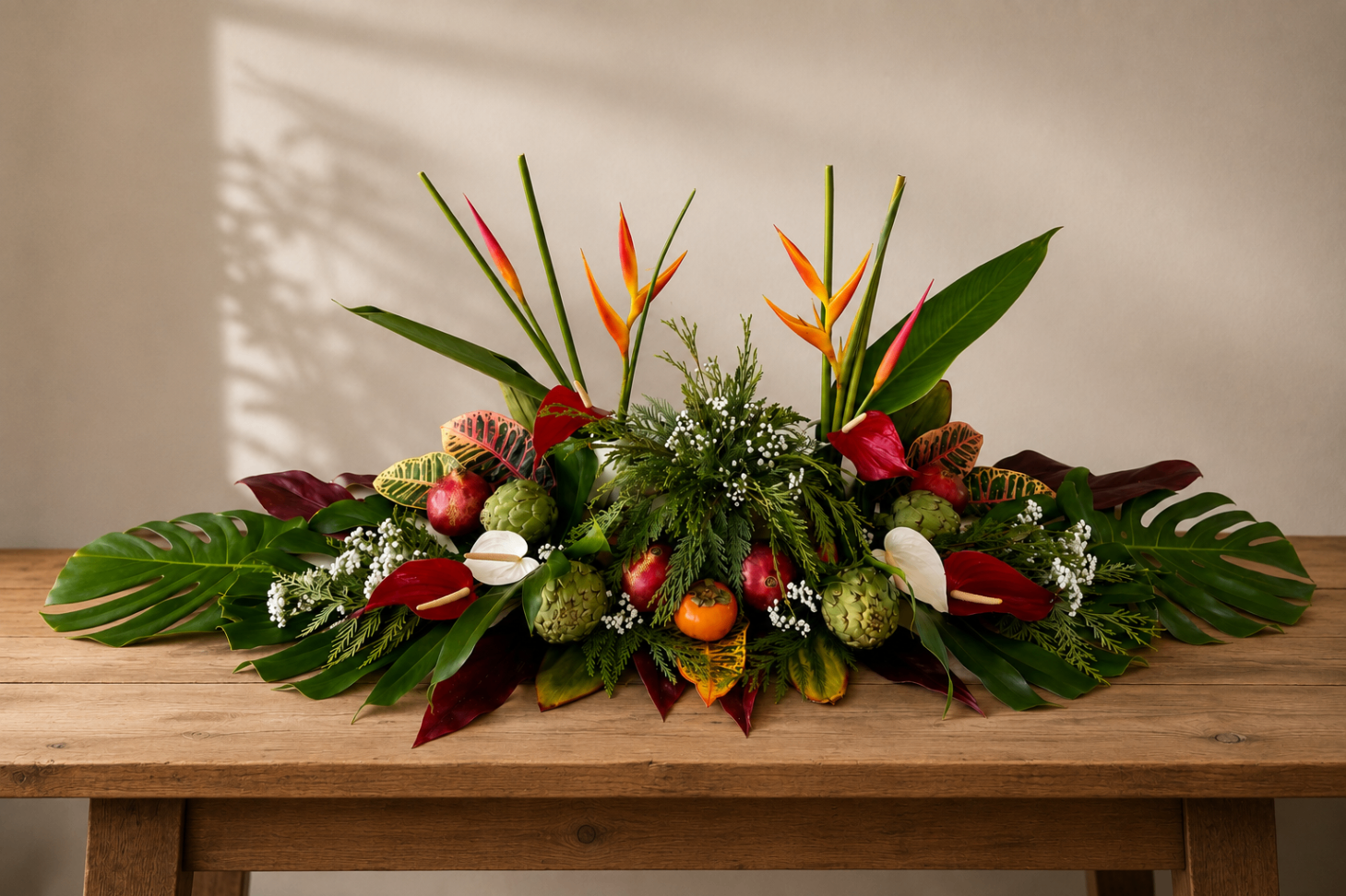 Floral tablescape arrangement